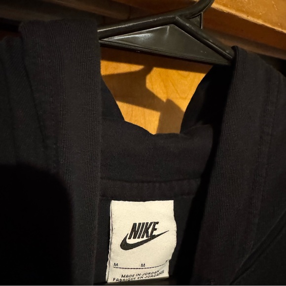 Nike Sportswear Club Jersey Pullover Men’s Lightweight Hoodie Drawstring Black - Picture 6 of 7